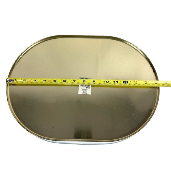 Christopher Radko Holiday Celebrations Oval Christmas Platter Metal 16" x 12" - Picture 5 of 8